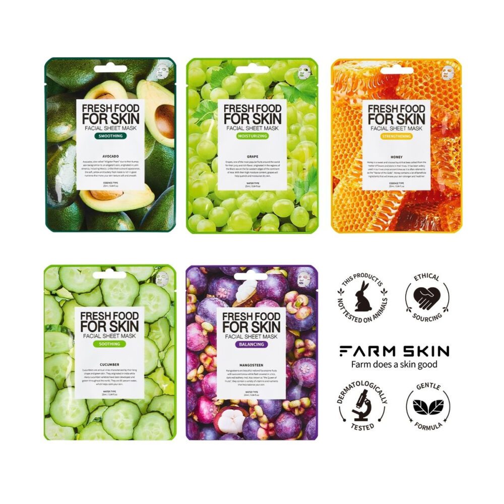 Farmskin Fresh Food For Skin Sheet Mask Set – 5 Piece - Image 9